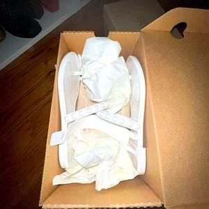 Carmen Sol White Flip Flop Sandals